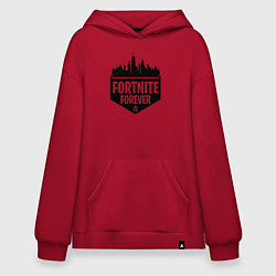 Толстовка-худи оверсайз Fortnite Forever, цвет: красный