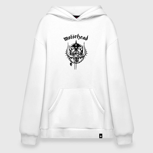 Худи оверсайз Motrhead: Black Devil / Белый – фото 1