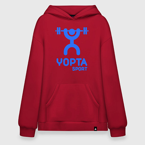 Худи оверсайз Yopta Sport / Красный – фото 1
