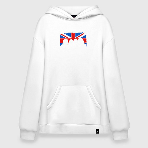 Худи оверсайз Queen UK / Белый – фото 1