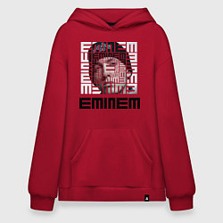 Толстовка-худи оверсайз Eminem labyrinth, цвет: красный