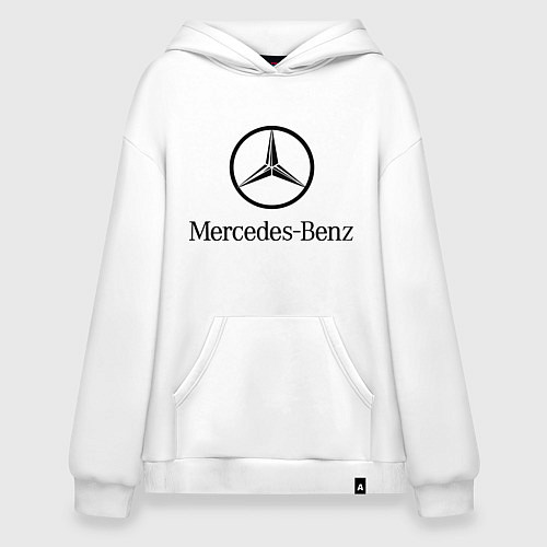 Худи оверсайз Logo Mercedes-Benz / Белый – фото 1