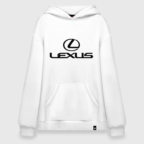 Худи оверсайз Lexus logo / Белый – фото 1