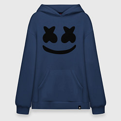 Толстовка-худи оверсайз Marshmello, цвет: тёмно-синий