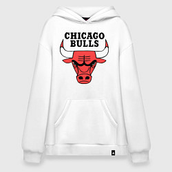 Толстовка-худи оверсайз Chicago Bulls, цвет: белый