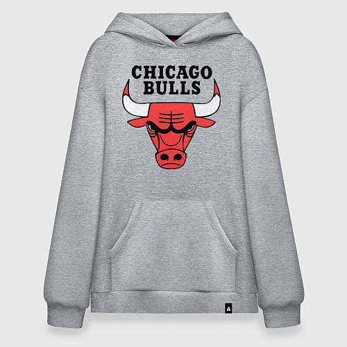 Худи оверсайз Chicago Bulls / Меланж – фото 1