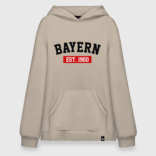 Худи оверсайз FC Bayern Est. 1900 / Миндальный – фото 1