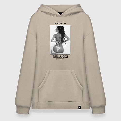 Худи оверсайз Monica Bellucci: Donna Famosa / Миндальный – фото 1