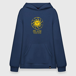 Толстовка-худи оверсайз Praise The Sun, цвет: тёмно-синий