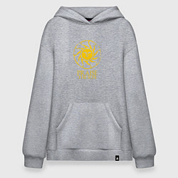 Толстовка-худи оверсайз Praise The Sun, цвет: меланж