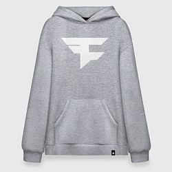 Толстовка-худи оверсайз FAZE Symbol, цвет: меланж