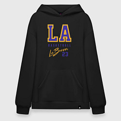 Толстовка-худи оверсайз Lebron 23: Los Angeles, цвет: черный