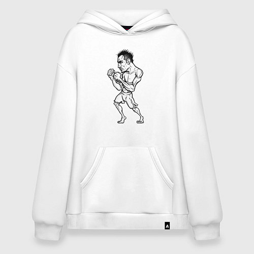 Худи оверсайз Tony Ferguson art / Белый – фото 1