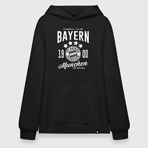Худи оверсайз Bayern Munchen 1900 / Черный – фото 1