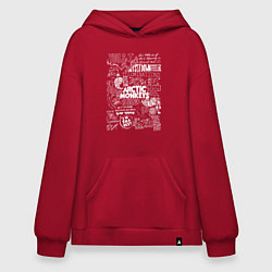 Толстовка-худи оверсайз Arctic Monkeys: I'm in a Vest, цвет: красный