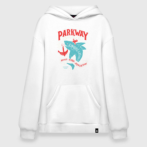 Худи оверсайз Parkway Drive: Unbreakable / Белый – фото 1