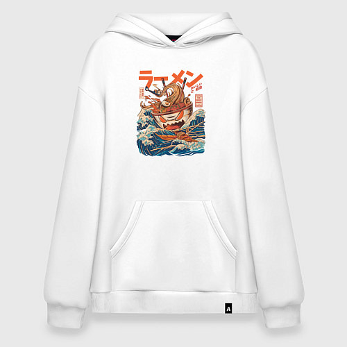 Худи оверсайз Great Ramen: Kanagawa / Белый – фото 1