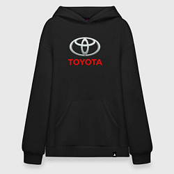 Толстовка-худи оверсайз TOYOTA, цвет: черный