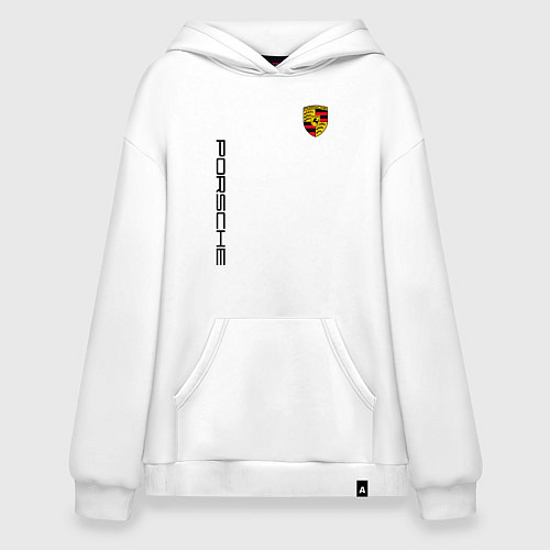 Худи оверсайз PORSCHE / Белый – фото 1