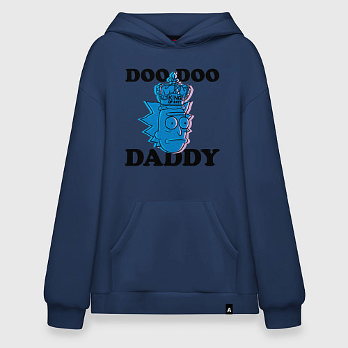 Худи оверсайз DOO DOO DADDY / Тёмно-синий – фото 1