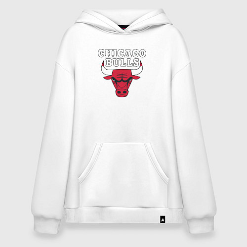 Худи оверсайз CHICAGO BULLS / Белый – фото 1