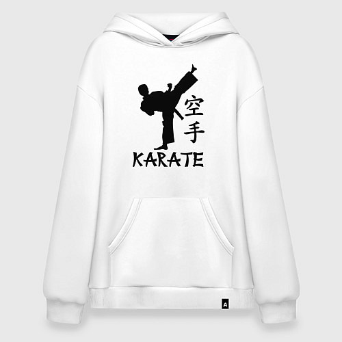 Худи оверсайз Karate craftsmanship / Белый – фото 1