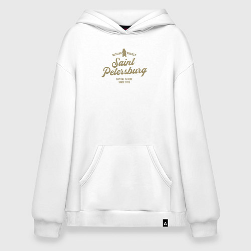 Худи оверсайз Санкт-Петербург Gold Classic / Белый – фото 1