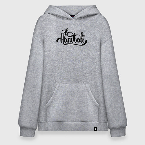Худи оверсайз Handball lettering / Меланж – фото 1