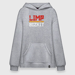 Толстовка-худи оверсайз LIMP BIZKIT, цвет: меланж