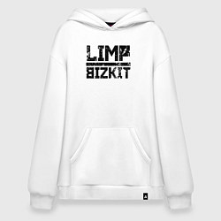 Толстовка-худи оверсайз LIMP BIZKIT, цвет: белый