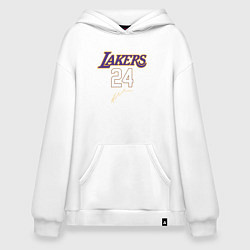 Толстовка-худи оверсайз LA LAKERS, цвет: белый