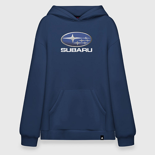 Худи оверсайз SUBARU / Тёмно-синий – фото 1