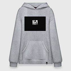 Толстовка-худи оверсайз Невероятные приключения джоджо, цвет: меланж