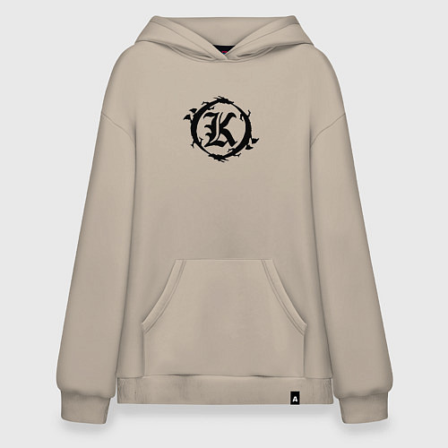 Худи оверсайз Кукрыниксы спина / Миндальный – фото 1