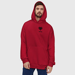 Толстовка-худи оверсайз JUICE WRLD, цвет: красный — фото 2