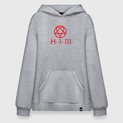 Худи оверсайз HIM LOGO RED