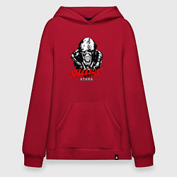 Толстовка-худи оверсайз STAAAAARS!, цвет: красный