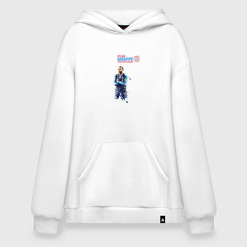 Худи оверсайз Мбаппе / Белый – фото 1