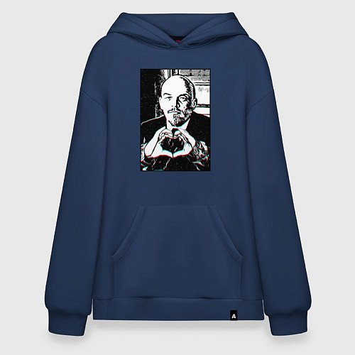 Худи оверсайз Ленин Oko / Тёмно-синий – фото 1