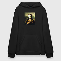Толстовка-худи оверсайз Mona Lisa, цвет: черный
