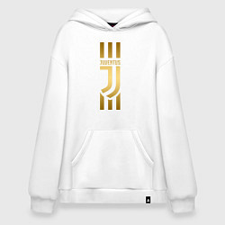 Толстовка-худи оверсайз JUVENTUS, цвет: белый