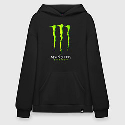 Толстовка-худи оверсайз MONSTER ENERGY, цвет: черный