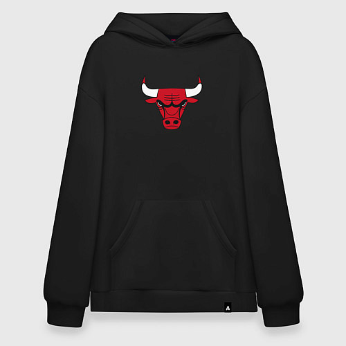 Худи оверсайз CHICAGO BULLS / Черный – фото 1