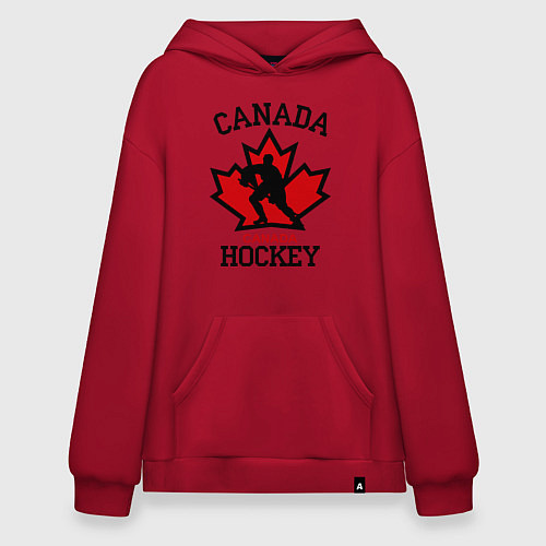 Худи оверсайз Canada Hockey / Красный – фото 1