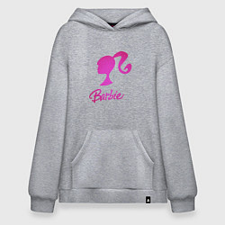 Толстовка-худи оверсайз Барби, цвет: меланж