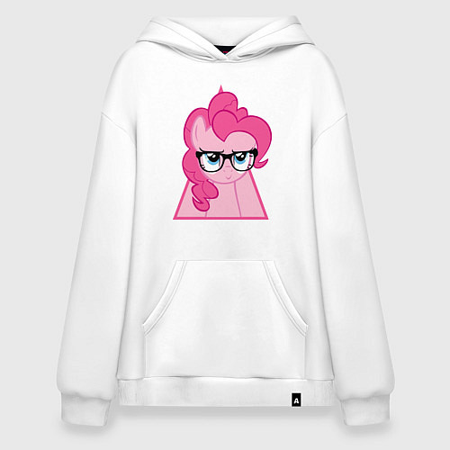 Худи оверсайз Pinky Pie hipster / Белый – фото 1