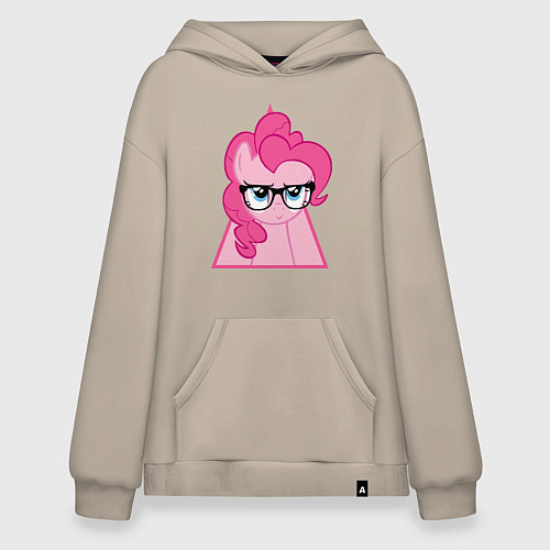Худи оверсайз Pinky Pie hipster / Миндальный – фото 1