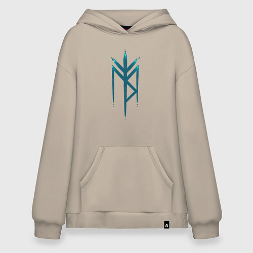 Худи оверсайз Руны / Миндальный – фото 1