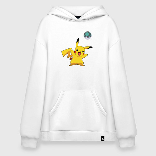 Худи оверсайз Pokemon pikachu 1 / Белый – фото 1