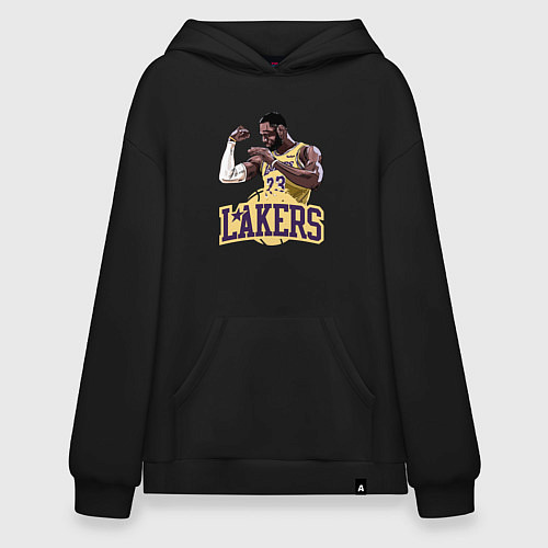 Худи оверсайз LeBron - Lakers / Черный – фото 1